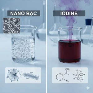 so sánh nano bạc và iodine