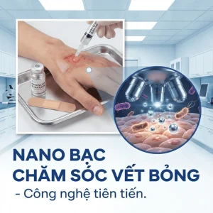 nano bạc chăm sóc vết bỏng