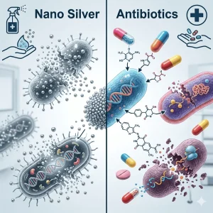 nano bạc và kháng sinh