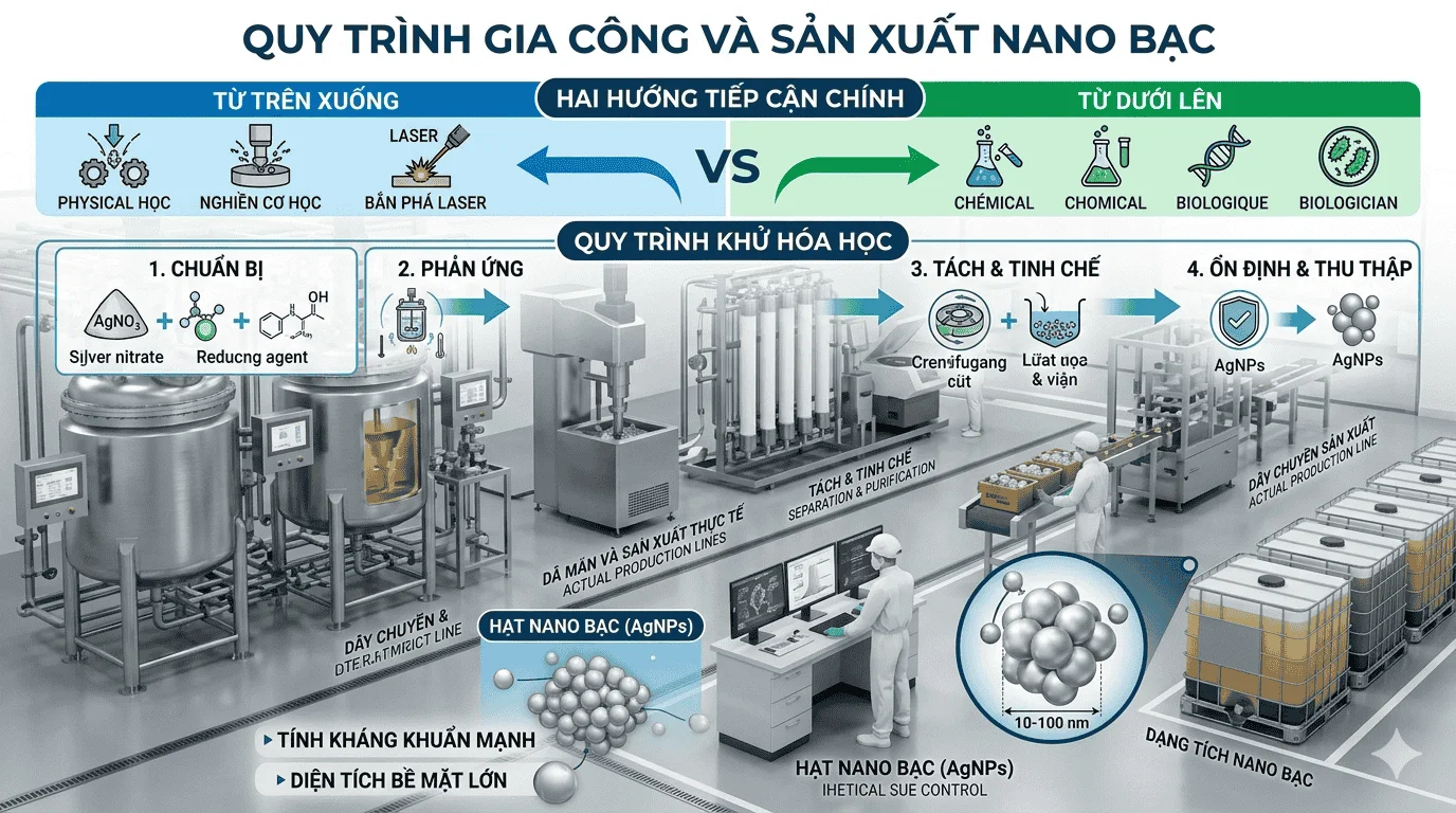 Gia công dung dịch nano bạc