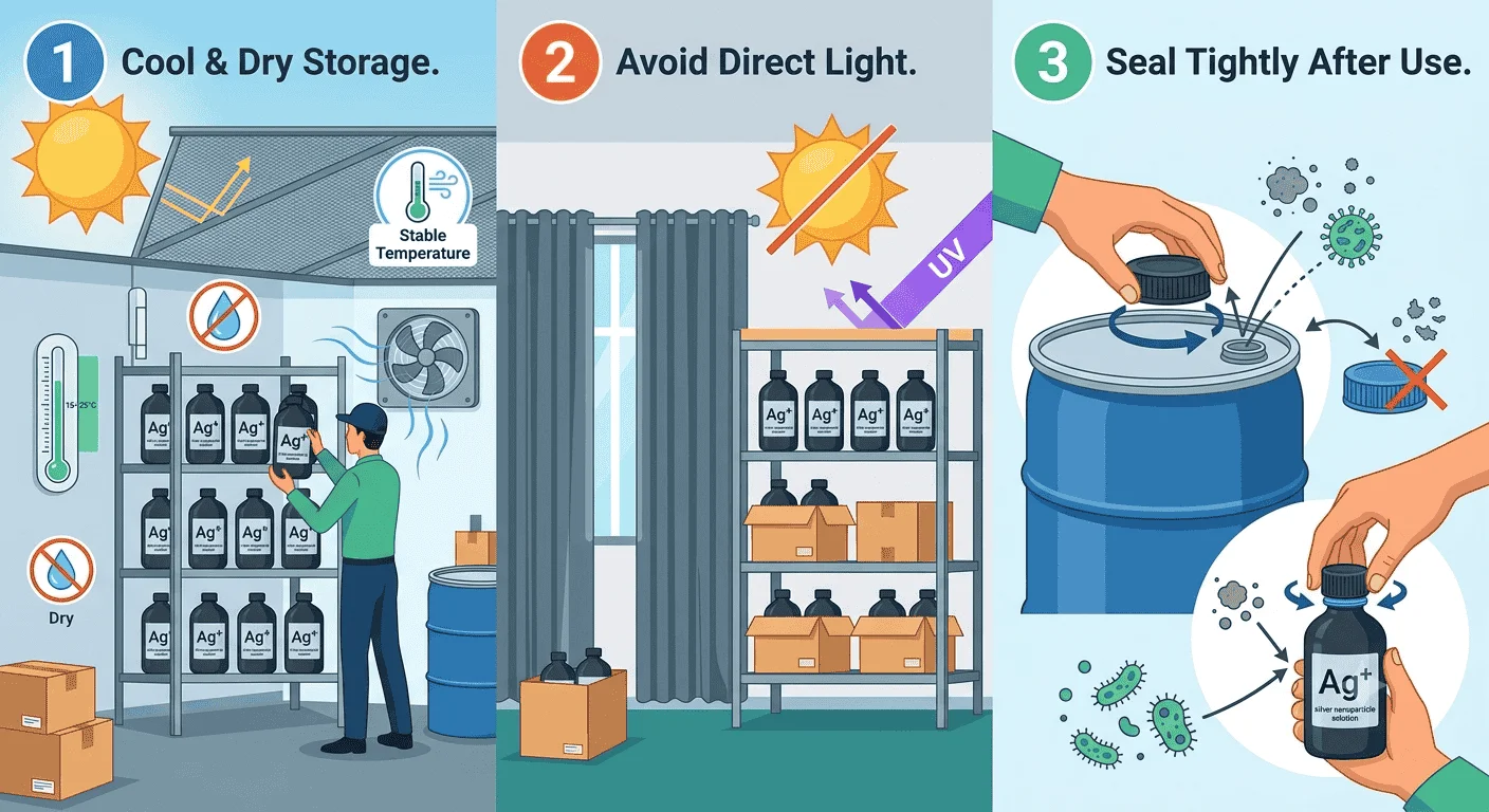 cách bảo quản nano bạc