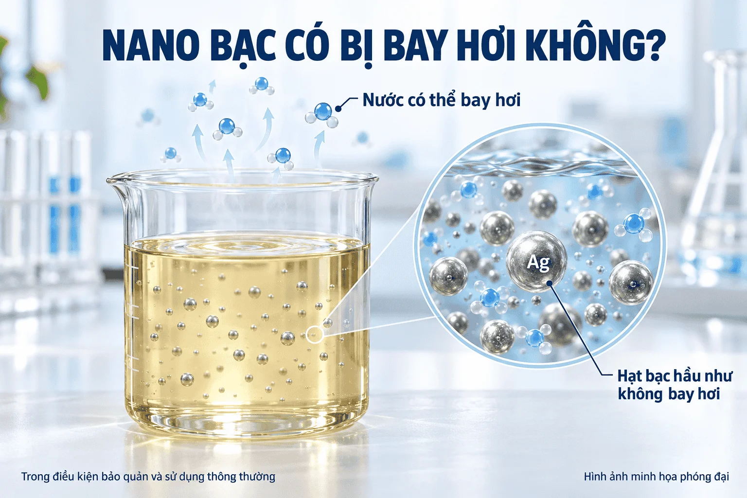 nano bạc có bị bay hơi không