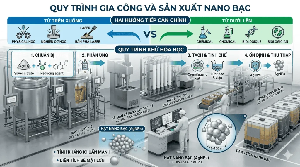Gia công dung dịch nano bạc
