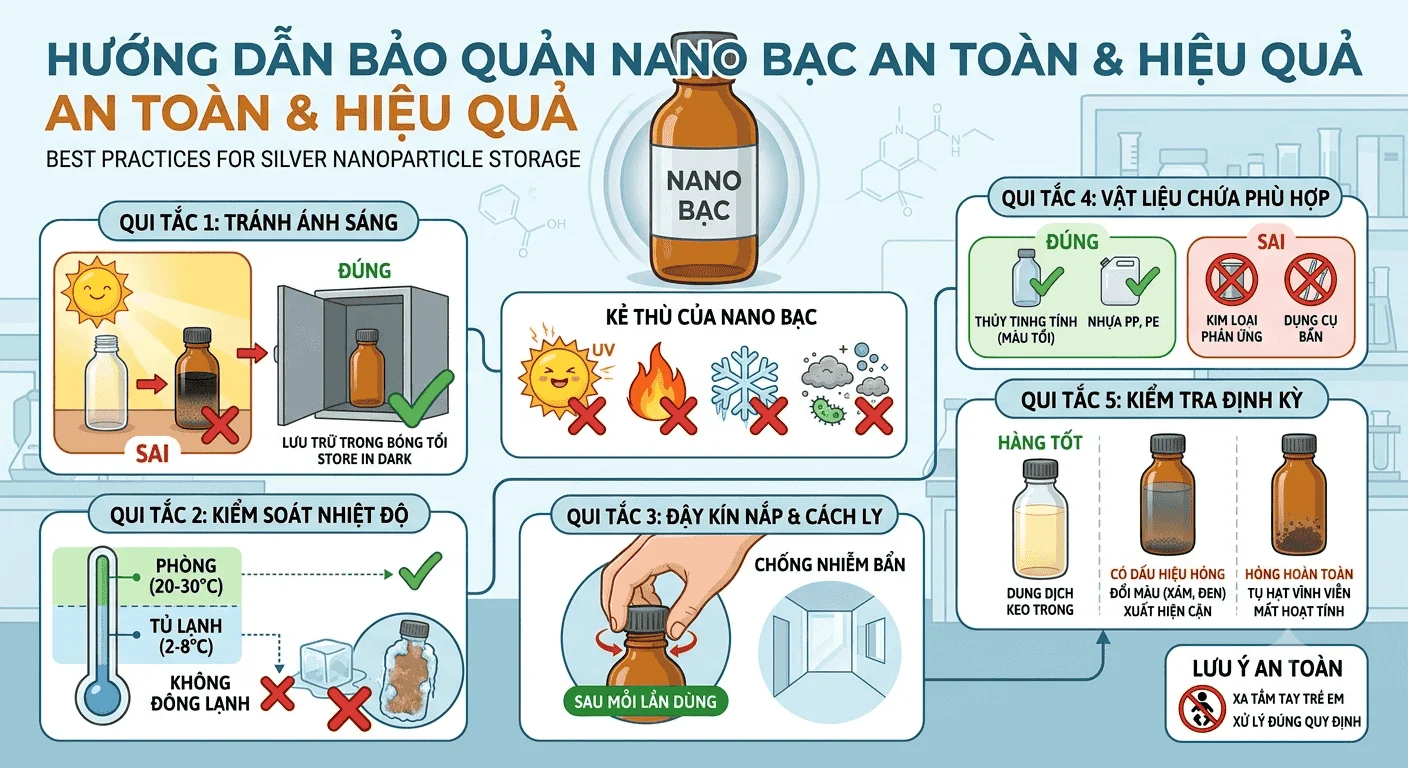 cách bảo quản nano bạc