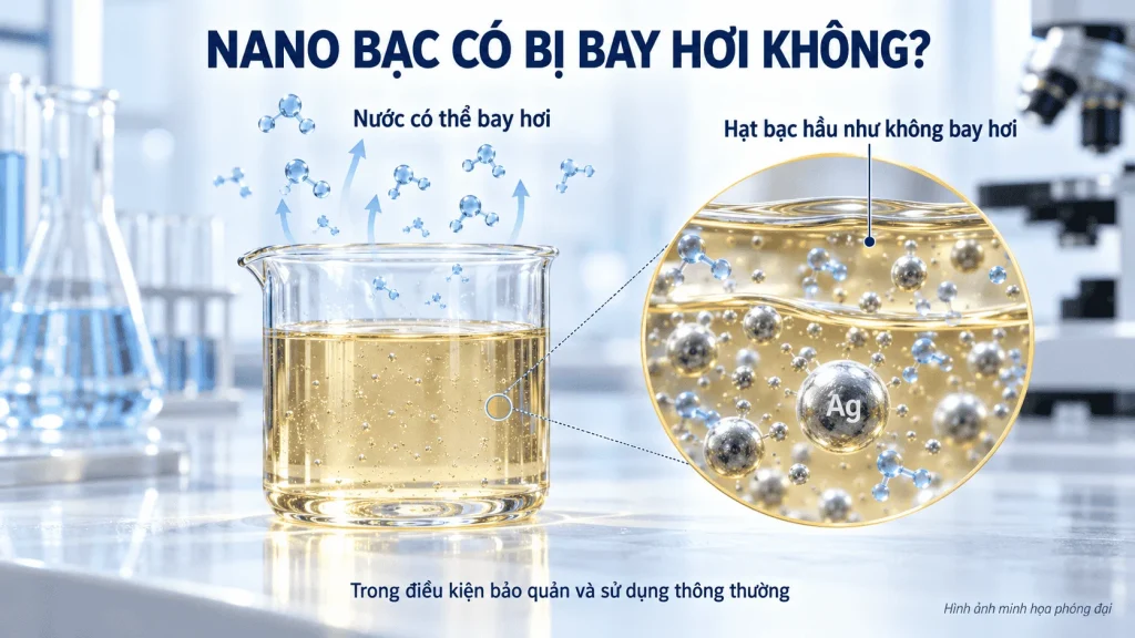 nano bạc có bị bay hơi không