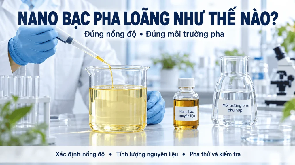 nano bạc pha loãng như thế nào
